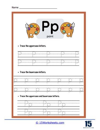Let's Learn About the Letter p .